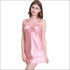 Silk-like Sleeveless Night Wear Slip Dress