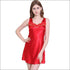 Silk-like Sleeveless Night Wear Slip Dress