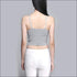 Simple Style Steel Free Padded Crop Top