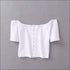 Single-breasted Off-the-shoulder T-shirt High-waisted Tight Skirt Set