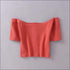 Single-breasted Off-the-shoulder T-shirt High-waisted Tight Skirt Set