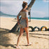 Sleeved Two Piece Suit One-shoulder Summer Shorts