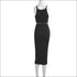 Sleeveless Crop Top and Bodycon Skirt Fashion Two Pieces Sets