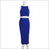 Sleeveless Crop Top and Bodycon Skirt Fashion Two Pieces Sets