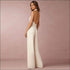 Sleeveless Halter V-neck Backless Jumpsuit