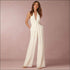 Sleeveless Halter V-neck Backless Jumpsuit
