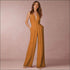 Sleeveless Halter V-neck Backless Jumpsuit