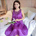 Sleeveless Lace Smooth Nightdress
