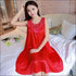 Sleeveless Lace Smooth Nightdress
