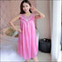 Sleeveless Lace Smooth Nightdress