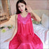 Sleeveless Lace Smooth Nightdress