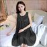 Sleeveless Lace Smooth Nightdress