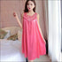 Sleeveless Lace Smooth Nightdress