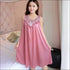 Sleeveless Lace Smooth Nightdress