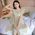 Sleeveless Lace Smooth Nightdress