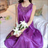 Sleeveless Lace Smooth Nightdress