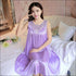 Sleeveless Lace Smooth Nightdress