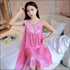 Sleeveless Lace Smooth Nightdress