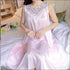 Sleeveless Lace Smooth Nightdress