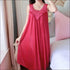 Sleeveless Lace Smooth Nightdress