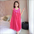 Sleeveless Lace Smooth Nightdress