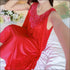 Sleeveless Lace Smooth Nightdress