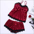 Sleeveless Lace Trim Cami Nightwear Sets