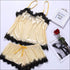 Sleeveless Lace Trim Cami Nightwear Sets