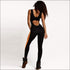 Sleeveless Patchwork Backless Sports Jumpsuits