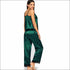 Sleeveless Satin Pajama Set