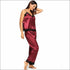 Sleeveless Satin Pajama Set