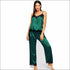 Sleeveless Satin Pajama Set