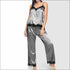 Sleeveless Satin Pajama Set