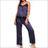 Sleeveless Satin Pajama Set
