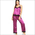 Sleeveless Satin Pajama Set