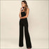 Sleeveless Square Neck Wide-leg Jumpsuits