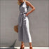 Sleeveless Striped Jumpsuits