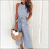 Sleeveless Striped Jumpsuits