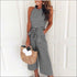 Sleeveless Striped Jumpsuits