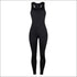 Sleeveless Tank Pattern Tight Jumpsuits