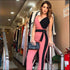 Sleeveless V-neck Patchwork Decorative Belt Slim Sling Jumpsuits