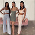 Slim Camisole And Wide Leg Trousers Casual Two Pieces Sets
