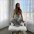 Slim Camisole And Wide Leg Trousers Casual Two Pieces Sets