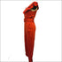 Slim Decorative Belt Round Collar Ruffled Jumpsuits