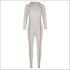 Slim Stripe Design Lapel Zipper Long-sleeve