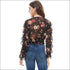Smock Waist Ruffle Long Sleeve