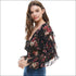 Smock Waist Ruffle Long Sleeve