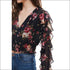 Smock Waist Ruffle Long Sleeve