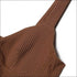 Solid Color Knit Crop Camisole And Flare Trousers Set