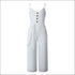 Spaghetti Strap Buttoned Sash Jumpsuits